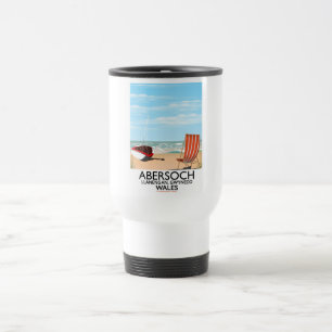 Caneca Térmica Cartaz de viagem Abersoch Llanengan em Gwynedd, Pa