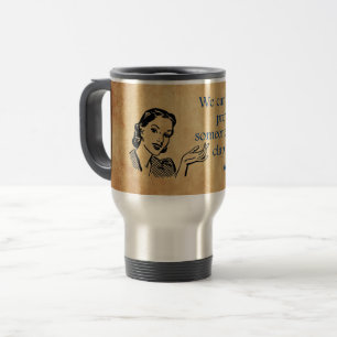Caneca Térmica Cartaz retrô vintage das princesas da SlipperyJoe'