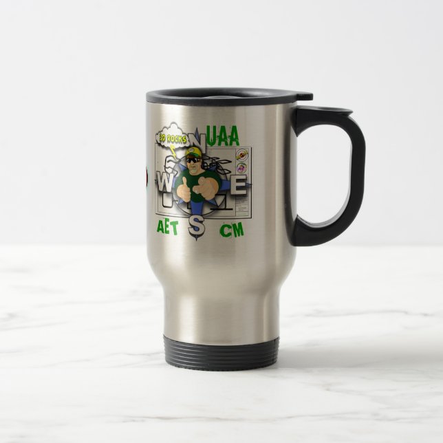 CANECA TÉRMICA CARTÕES / CAMISETAS TOONE DE BUBBA / CARTOONISTA D (Direita)