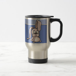 Caneca Térmica Cartografia de coelho rosa-claro