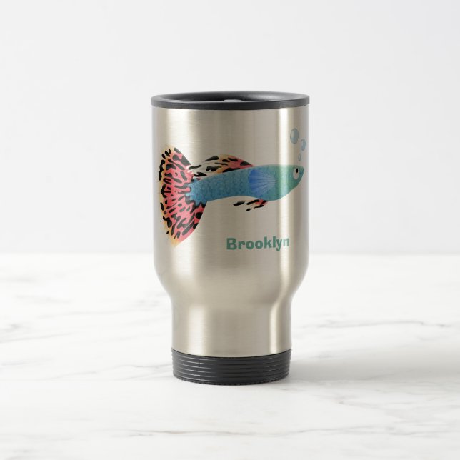 Caneca Térmica Cartografia de peixe tropical de rico bonito (Centro)