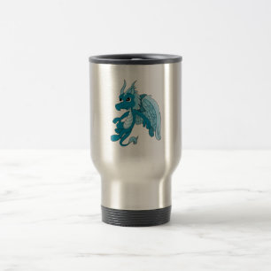 Caneca Térmica Cartoon Blue Dragon