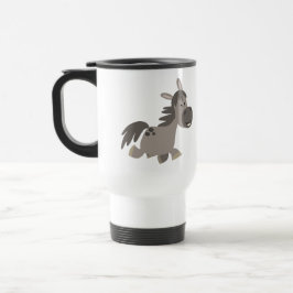 Caneca Térmica Cartoon Cinza de Pony Viagem ao trabalho Mug