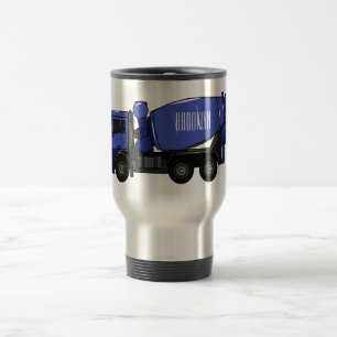 Caneca Térmica Cartoon de caminhão de transporte misto em betão