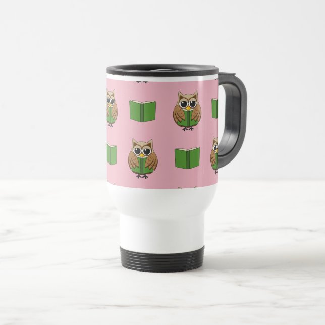 Caneca Térmica Cartoon de Leitura de Carroçaria (Frente Esquerda)