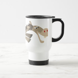 Caneca Térmica Cartoon de Viagem ao trabalho de cavalo, de corte