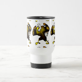 Caneca Térmica Cartoon Fighting Eagle