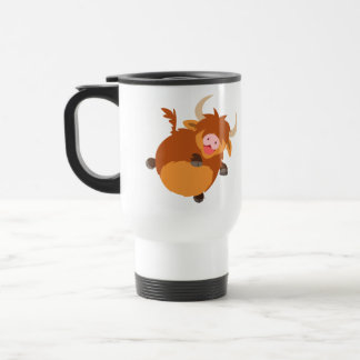Caneca Térmica Cartoon Flutuante em Pedra Superior Viagem ao trab