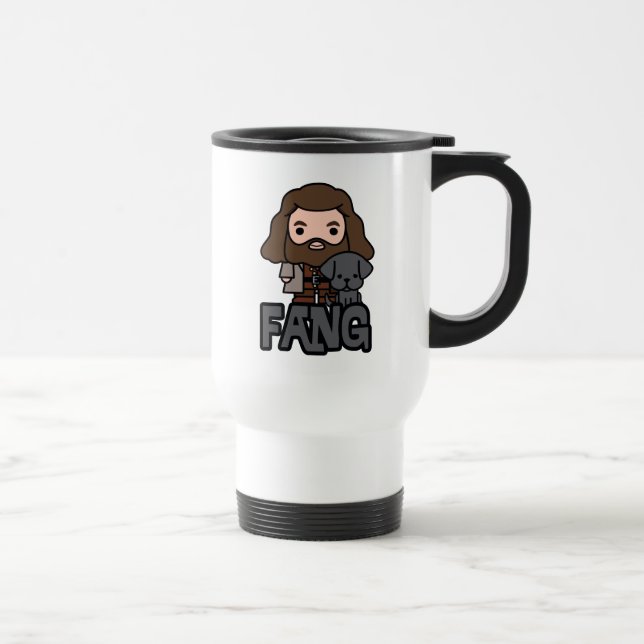 Caneca Térmica Cartoon Hagrid e Fang Character Art (Direita)