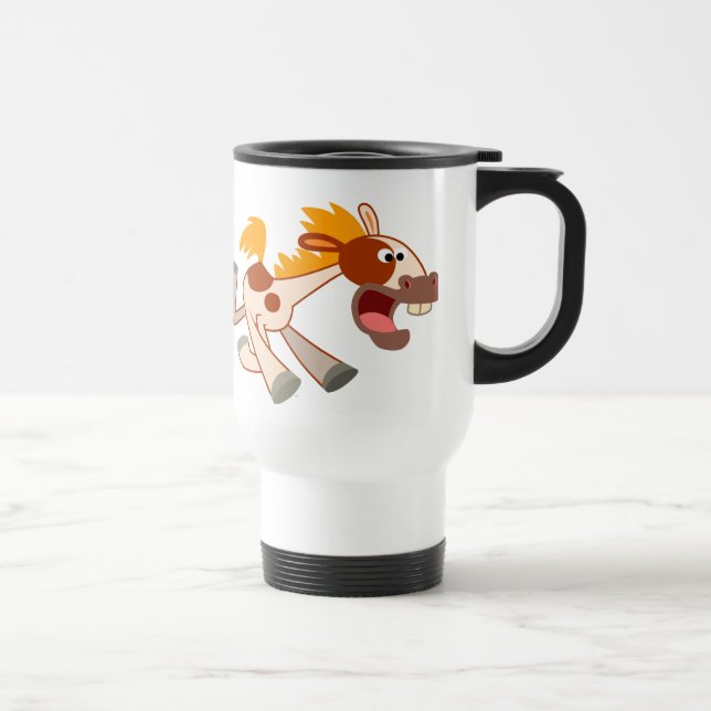 Caneca Térmica Cartoon Livremente Pinto Viagem ao trabalho (Direita)