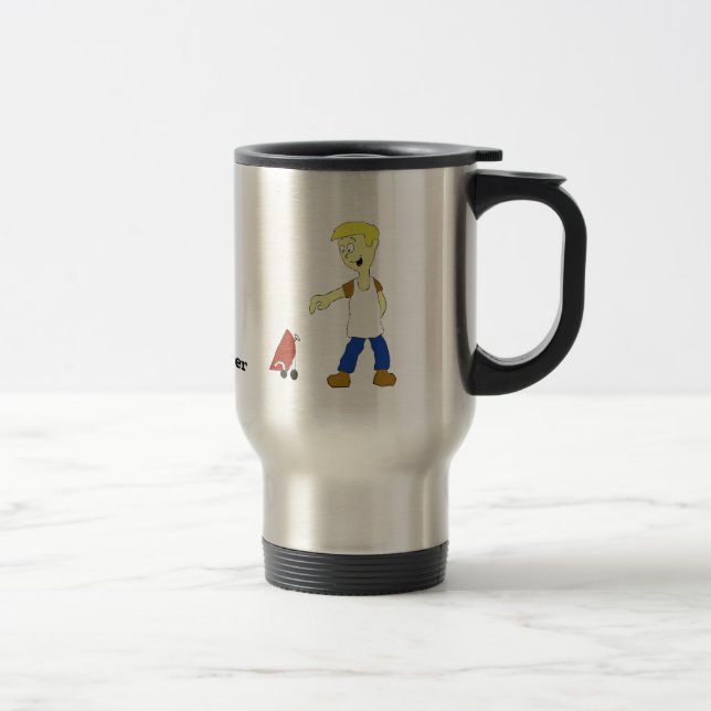 Caneca Térmica Cartoon Man with CHURRASCO Grill (Direita)