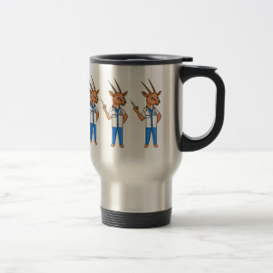 Caneca Térmica Cartoon médico de antílope Gemsbok