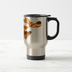 Caneca Térmica Cartoon Rápido Bonito Kangaroo Mug