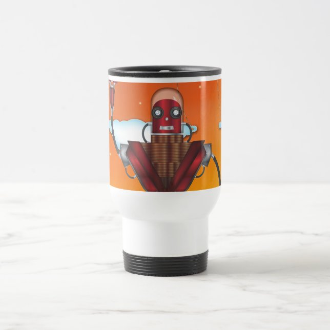 Caneca Térmica Cartoon Robô Mecânico (Centro)