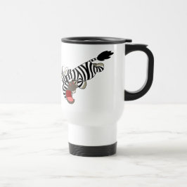 Caneca Térmica Cartoon Zebra Viagem ao trabalho Mug