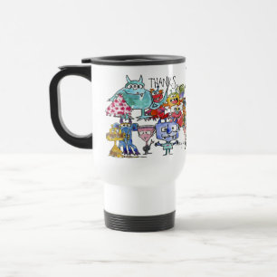 Caneca Térmica Cartum Engraçado de Apreciação do Monstro