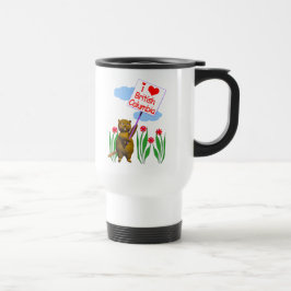 Caneca Térmica Castor Canadense ama Colúmbia Britânica