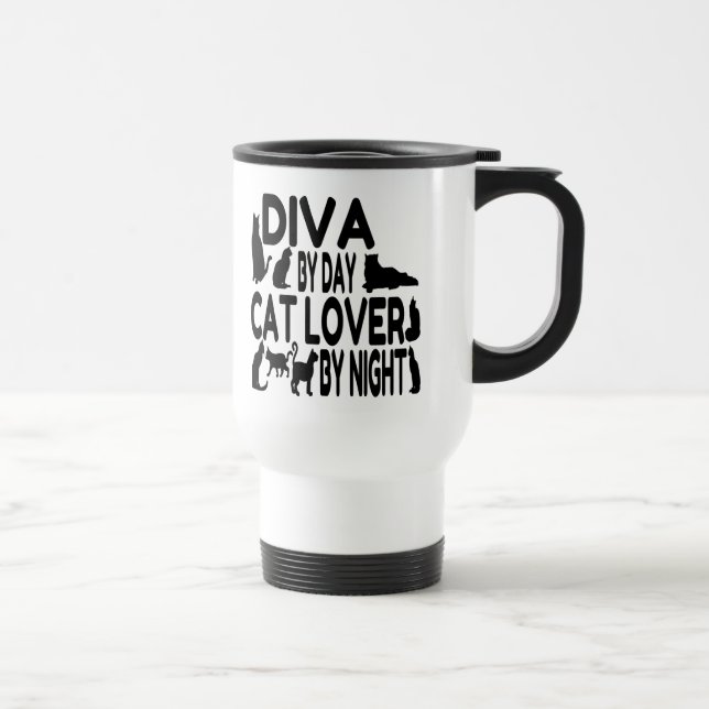 Caneca Térmica Cat Lover Diva (Direita)