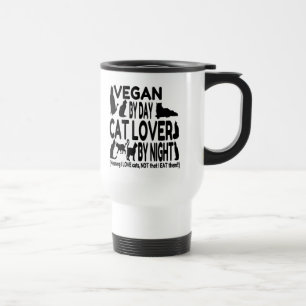 Caneca Térmica Cat Lover Vegan Engraçado