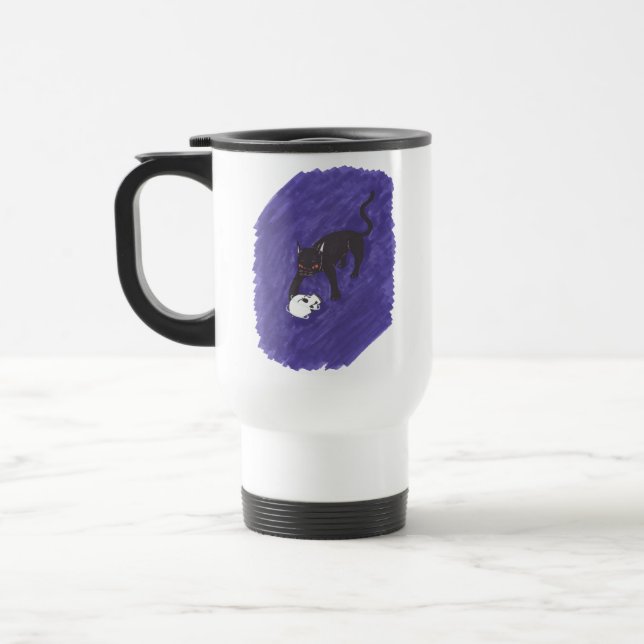 Caneca Térmica Cat & Skull (Esquerda)
