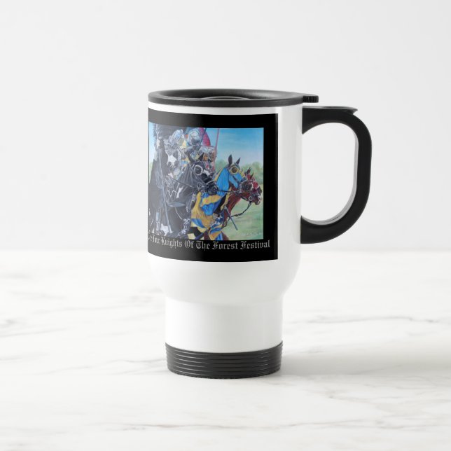 Caneca Térmica cavaleiros medievais de arte histórica que jourem  (Direita)