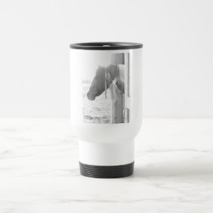 Caneca Térmica Cavalo-de-barão em fotografia branca e negra