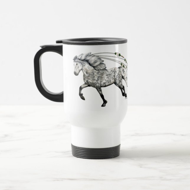Caneca Térmica Cavalo Islandês Gra (Esquerda)
