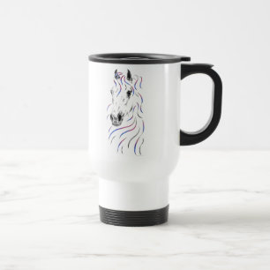 Caneca Térmica Cavalo na moda árabe