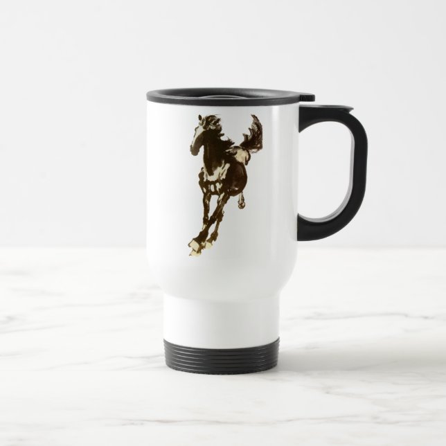 Caneca Térmica Cavalo Negro (Direita)
