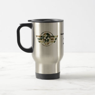 Caneca Térmica Caveira Camuflada Orgulho Militar Veterano