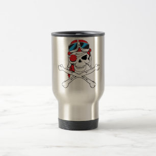 Caneca Térmica Caveira Pirata