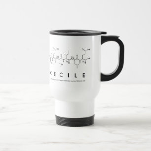 Caneca Térmica Cecile peptide name mug