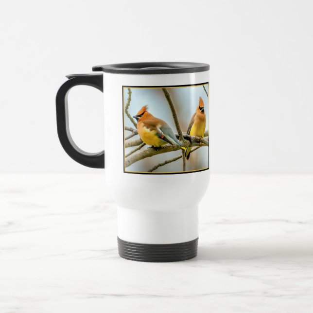 Caneca Térmica Cedar Waxwing - Foto Original (Esquerda)