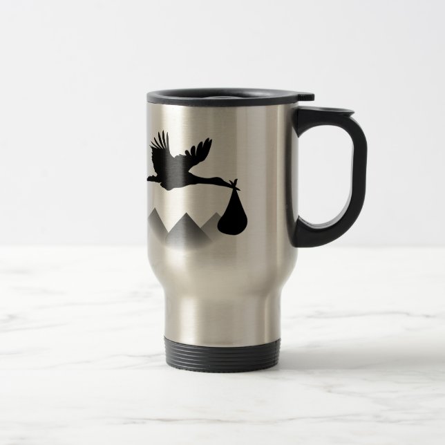 Caneca Térmica Cegonha & bebê (Direita)