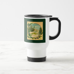 Caneca Térmica Cena de Montanha Russa