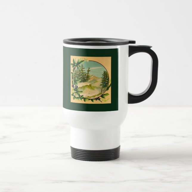 Caneca Térmica Cena de Montanha Russa (Direita)