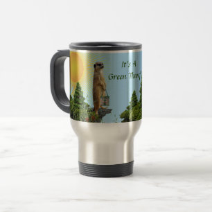 Caneca Térmica Cenário 'GreenThang' Suricata Animal
