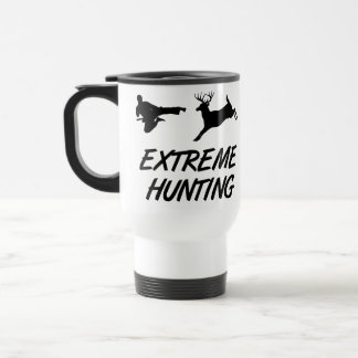 Caneca Térmica Cervos extremos do pontapé do karaté da caça