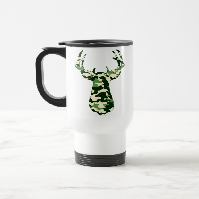 Caneca Térmica Cervos que caçam o fanfarrão de Camo (Esquerda)