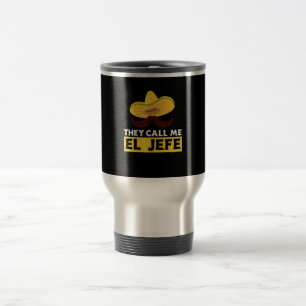 Caneca Térmica Chame-me Jefe Funny Mexicano Chef Cook Chefe Gift