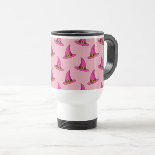 Caneca Térmica Chapéu de Bruxa Rosa