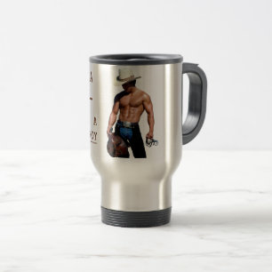 Caneca Térmica Chapéu de cowboy de palha salva SlipperyJoe's mus