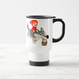 Caneca Térmica Chapeuzinho Vermelho e Viagem ao trabalho do Lobo