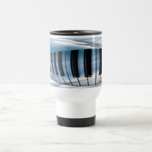Caneca Térmica Chaves de Piano Flutuantes