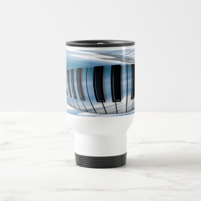 Caneca Térmica Chaves de Piano Flutuantes (Centro)