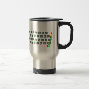 Caneca Térmica Chaves de teclado do espectro de Sinclair ZX