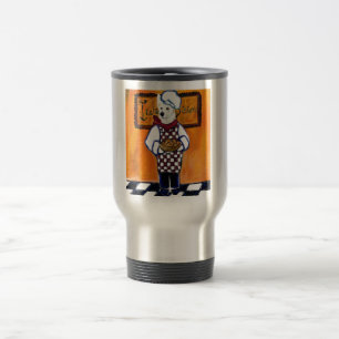 CANECA TÉRMICA CHEFE PASTOR ALEMÃO BRANCO