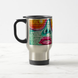 Caneca Térmica cheio com face azul com coração