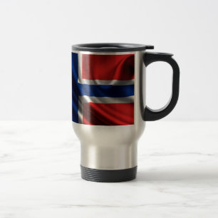 Caneca Térmica Cheio HD da bandeira de Noruega