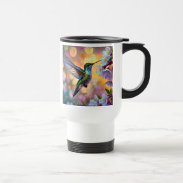 Caneca Térmica Cherry Blossom Fantasy Hummingbird